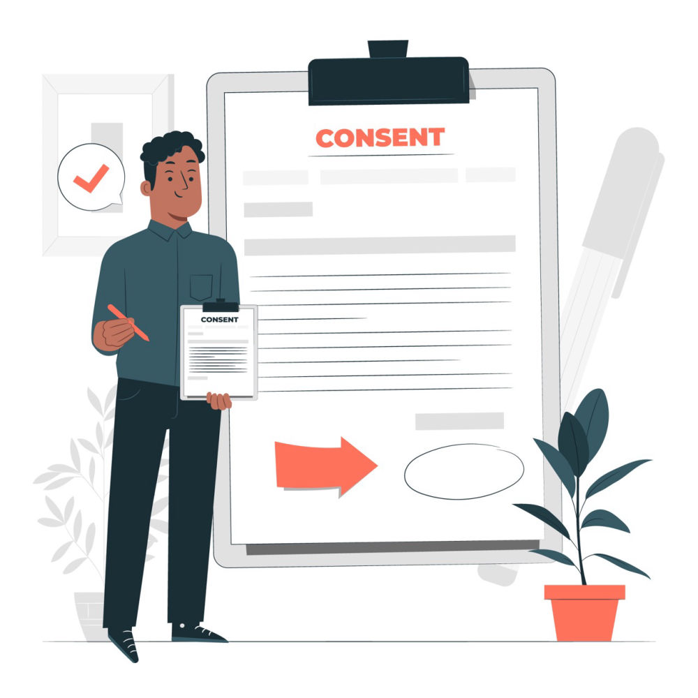 consent page of ORIENT8 Project